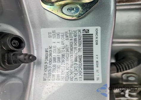 2020 Honda Civic Lx from USA, damaged, VIN 2HGFC2F63LH544082